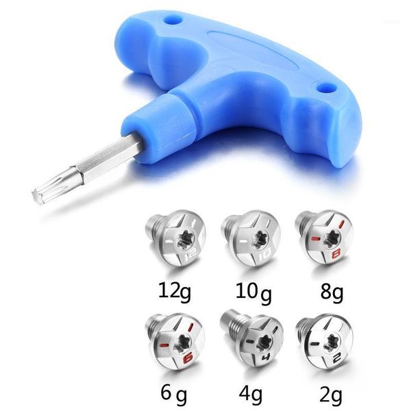 

one set 6pcs 2g,4g,6g,8g,10g,12g golf weight screws replacement for bridgestone j715 driver with wrench complete of clubs1