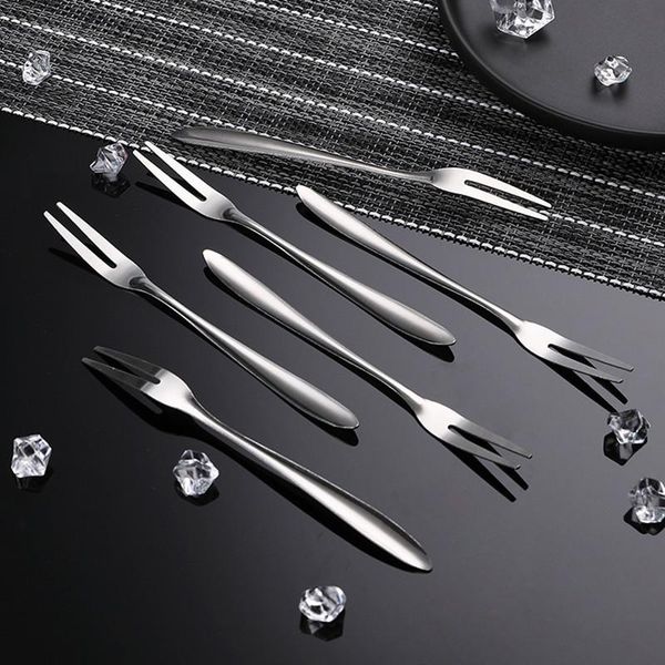 

forks 2021 dessert forks, mini salad fruit tasting cocktail fork long handle barbecue toasting dinner cutlery