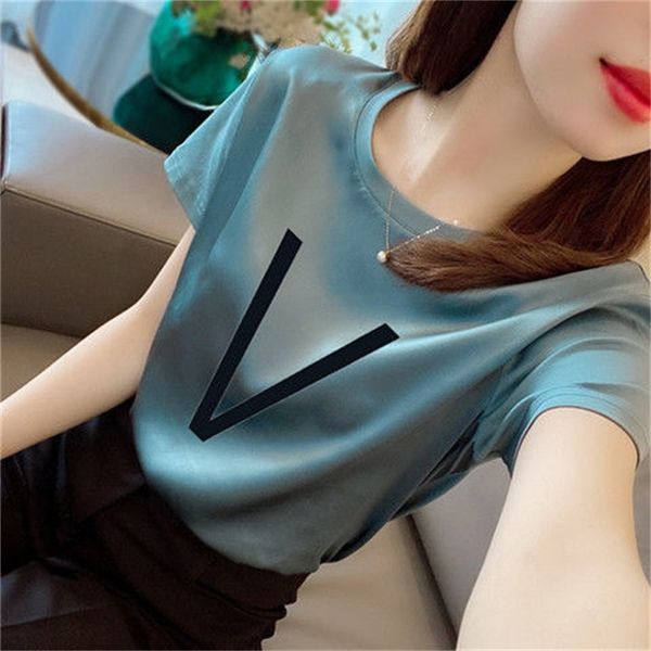 

women's sweaters luxury light temperament round collar short sleeve female t-shirt spring and summer , easing show fine color solid coa, White;black