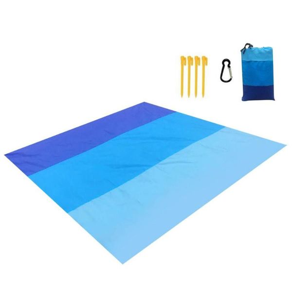 

outdoor pads portable sandproof beach blanket waterproof pocket picnic mats folding camping mat mattress sand