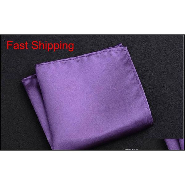

pure silk slippery spinning small square towel wedding business men's suit dress qylbjy mj_fashion, Blue;purple