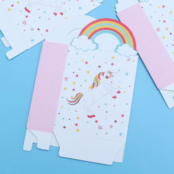 

gift wrap 24pcs paper bags with rainbow handle party candy