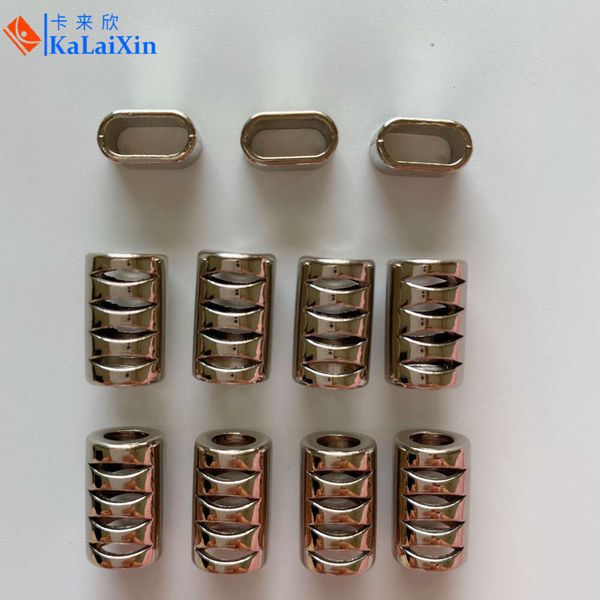 

hanging rope mobile phone case hollow hardware adjustable button square bell metal can be customized