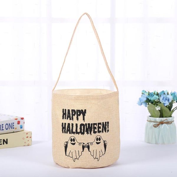 

candy bucket portable canvas bags tote gift pouch party favors random pattern wrap