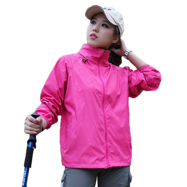 

spring autumn in the open air more size with hood trench female coat thin jacket will see sunscreen clothing couple 50 models tfmu, Tan;black