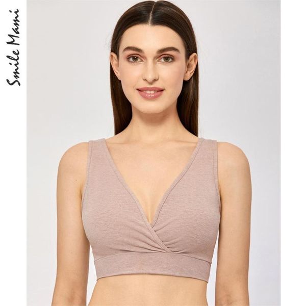 

maternity intimates women sleep bra for breastfeeding comfort wireless nursing underwear, White