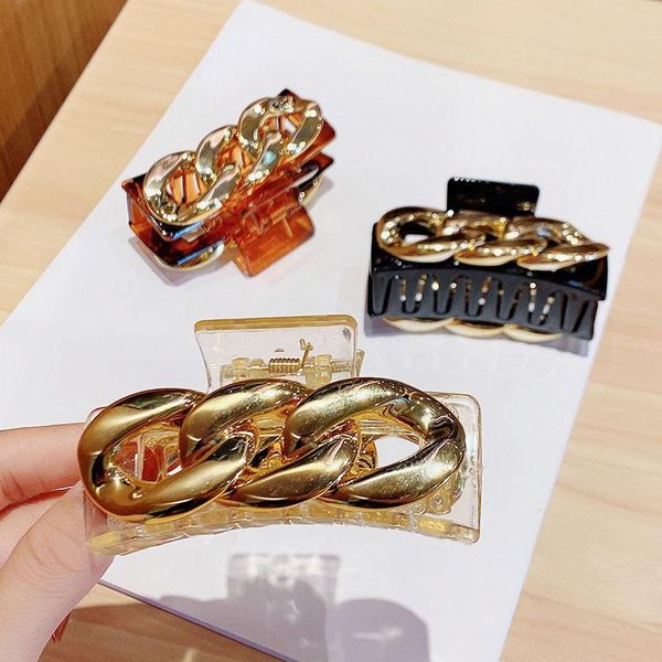

hair accessories women elegant chain plastic vintage clips sweet decorate headband hairpins fashion