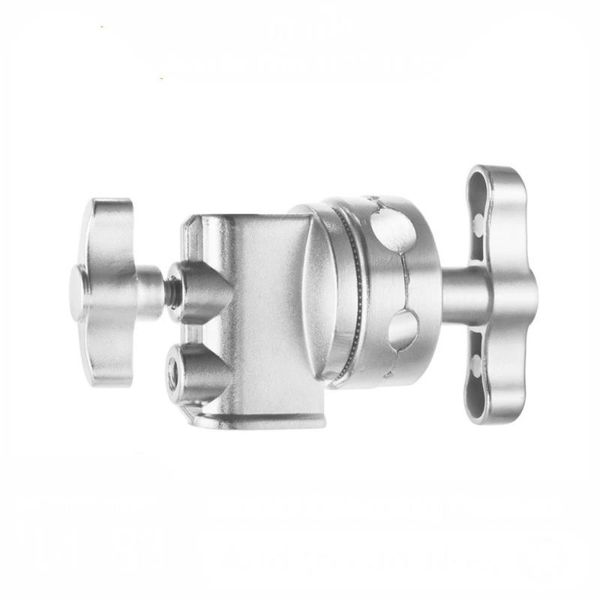 

heavy duty stainless steel video stand grip head for light stand c-light silver