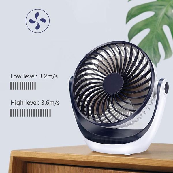 

desk fan small table fan with strong airflow ultra quiet portable speed adjustable head 360Â°rotatable mini personal for