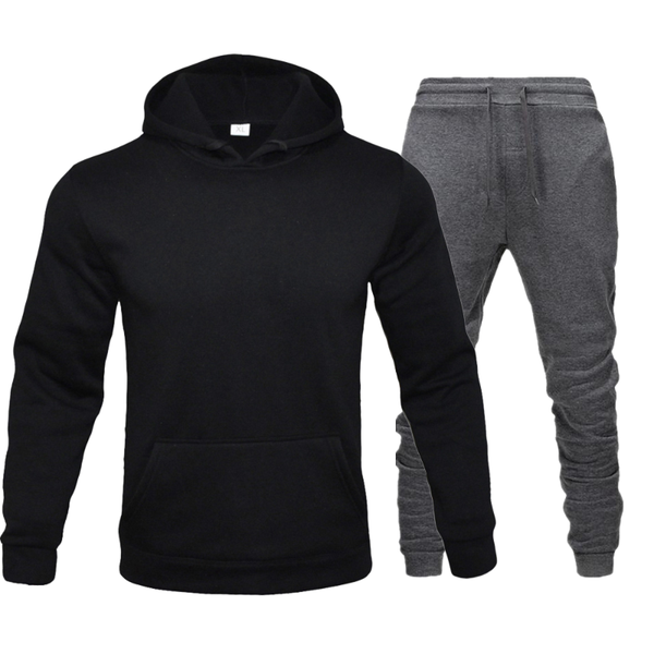 

men's tracksuits tracksuit men sets winter hoodies pants 2 piece set 2021 running hoody mens brand sweatshirt sport joggers sweatpants, Gray