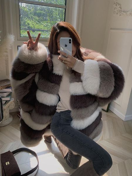 

women's fur & faux [3rd anniversary] "du family memory" imported coat, Black