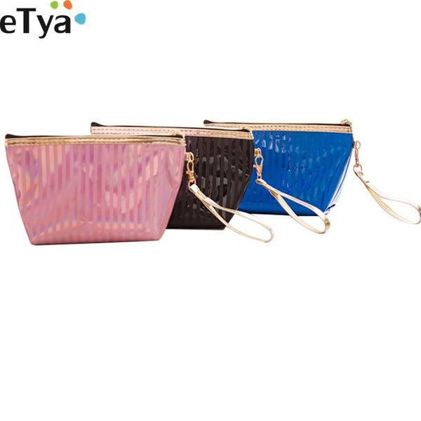

cosmetic bags & cases etya fashion laser women beauty bag travel makeup pouch neceser make up toiletry bath wash organizer storage