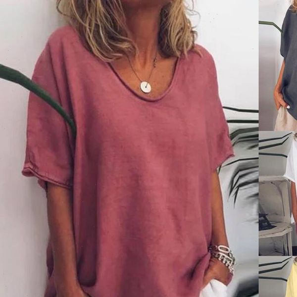 

plus size women short sleeve blouse women casual summer solid o neck short sleeves casual plus size shirt blouse g, White