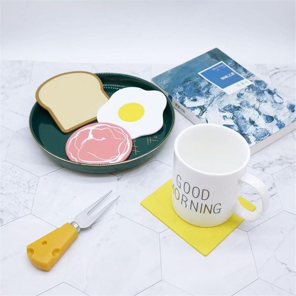 

mats & pads toast bread egg potholder home kitchen creative grocery gift food pattern