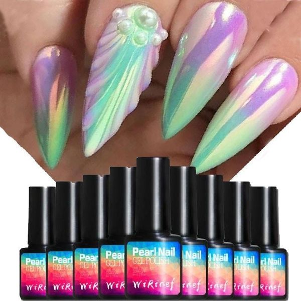 

nail gel 1 bottle 7ml colorful spar cat magnetic stick uv led soak off polish manicure varnish, Red;pink