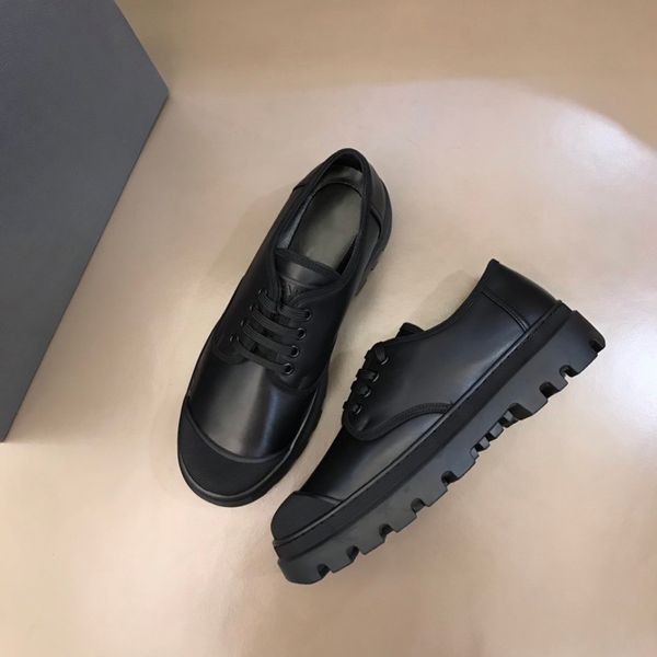 

high-end boutique leather men's shoes designer lace-up comfortable brand rubber platform luxury casual shoes, Red;white