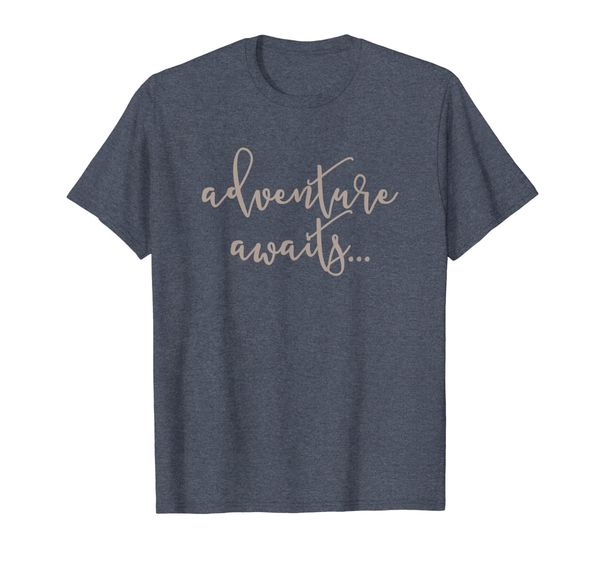 

adventure awaits t-shirt travel shirt womens mens, White;black