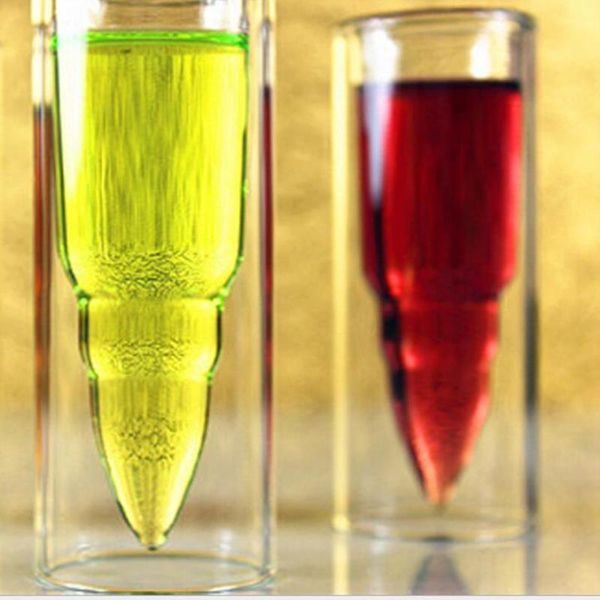 

bar glasses accessories wine cup double designs beer bullet krcnm wine layer whisky glass vodka mug white clear kka1867 kitchen firkv, White;black