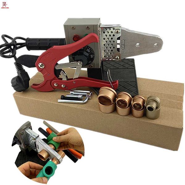 

machining 1set ac 220v 600w 16-32mm ppr pipe tube welder with 42mm cutter temperature controlled heat welding machine for plastic pipes