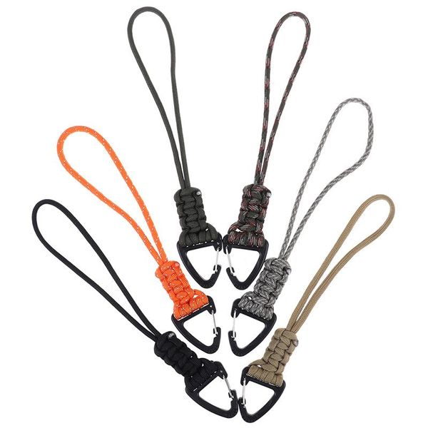

handmadelanyard cord braided tactical knife gear lanyard with clip survival keychain lanyards parachute cord