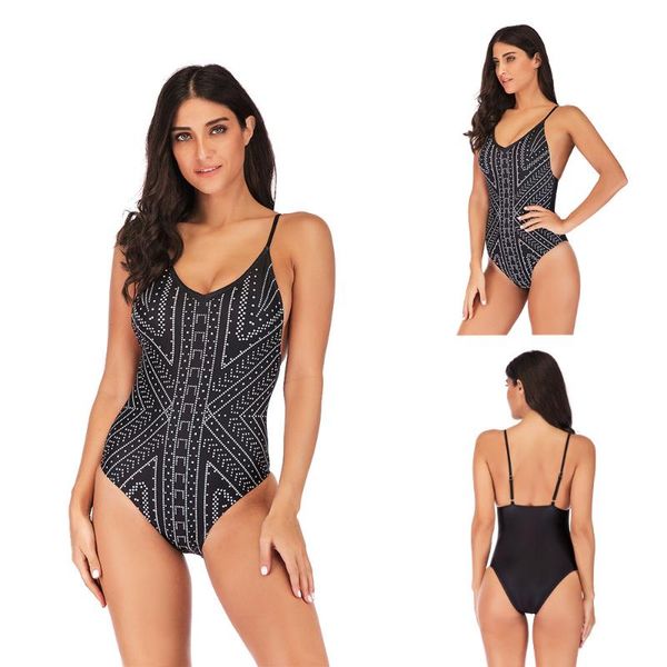 Costumi da bagno da donna 2021 Costume da bagno L XL 2XL 3XL 4XL 5XL Big Cup Large Size One Piece Donna Halter Backless Beachwear