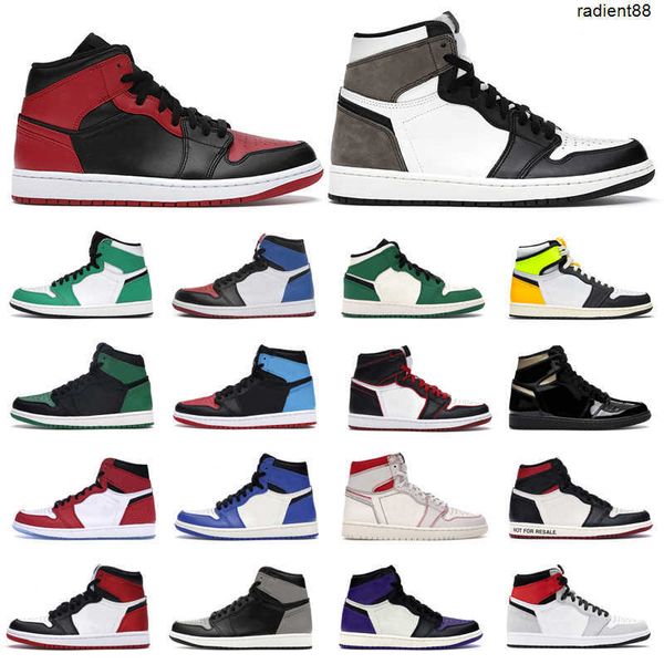 

1 chicago basketball shoes for men women high 1s bloodline not resale shattered backboard racer blue sport sneaker size 5.5-12