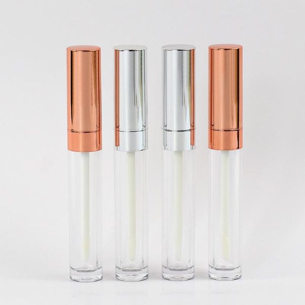 

storage bottles & jars wholesale round clear lip gloss tube empty tubes refillable lipgloss bottle cosmetic packaging containers