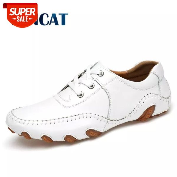 

Brand Fashsion Genuine Leather Men's shoes Summer Breathable Men Driving shoes Comfortable Casual Flats Handmade Loafers #sm1O