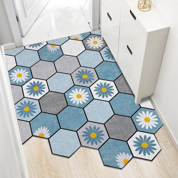 

carpets pvc silk loop floor door mat carpet living room bedroom hallway entrance home non-slip dust removal custom mats