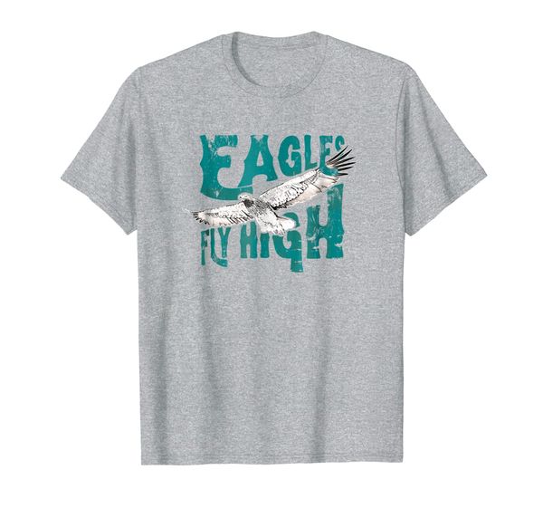

eagles fly high tshirt for philly lovers, White;black