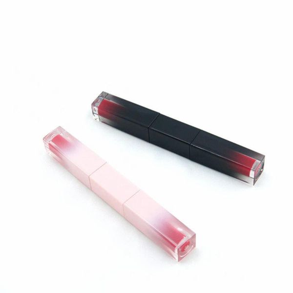 

6ml gradient color double side square lip gloss tube empty lip glaze bottle eyeliner lipstick plastic cosmetic container