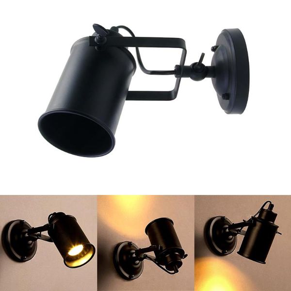 

wall lamp donwei american retro country loft style led lamps industrial vintage iron light for bar cafe home lighting