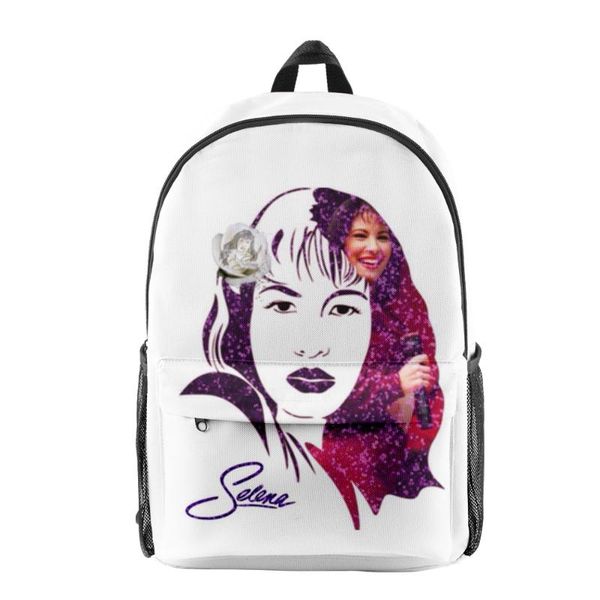 

backpack selena quintanilla sakura women lapmen oxford waterproof travel primary middle school students schoolbag