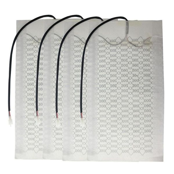 

car seat covers 12v 4pcs carbon fiber heated heating pad go to work with any round or rectangular switch backrest cushion