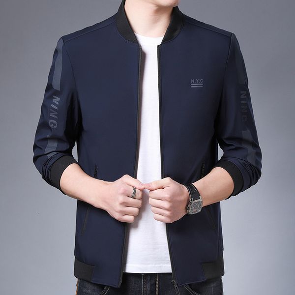 

young thin busins casual baseball collar men's spring et, White;black