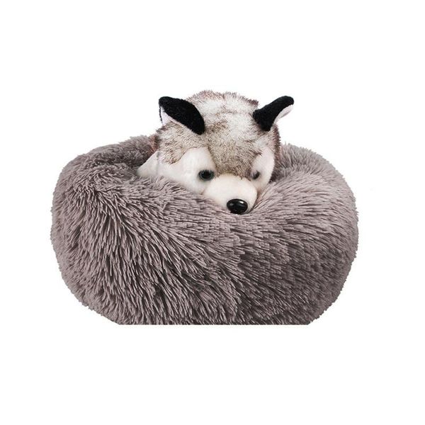 

cat beds & furniture soft long plush pet dog bed warm round shape sleeping bag house winter cushion puppy nest s/m/l