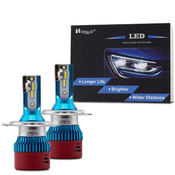 

car headlights 1 set super brightness mini h1 led headlight bulb 1860 chip 6500k 3600lm 48w 12v lights for e90 f30, tacoma