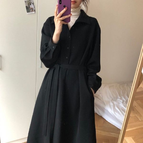 

2021 new single button cardigan , long, retro, button, internet celebrity, france, early autumn, series 0ddj, Black;gray
