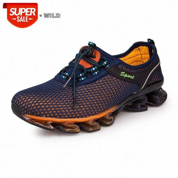 

men air mesh casual shoes spring summer breathable light soft slip on footwear trainers fashion flats mens walking sneaker shoe #ek16