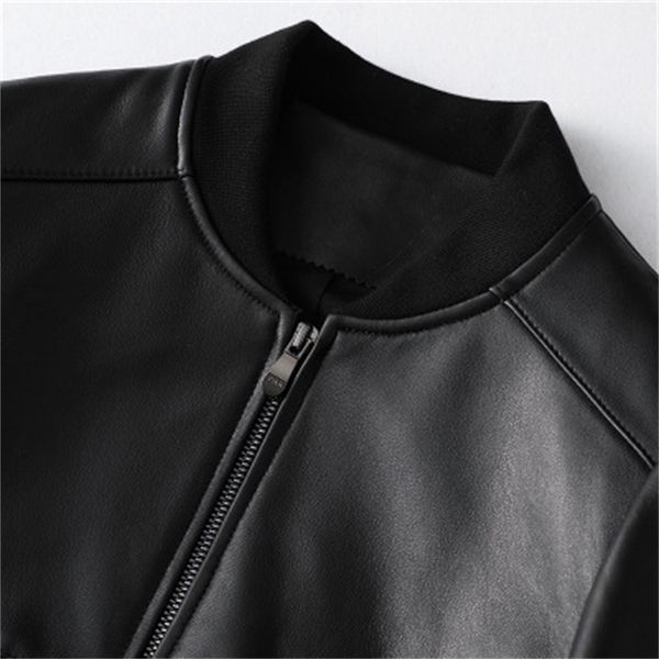 

2021 genuine leather jacket real sheep spring h52 28tm, Black;brown