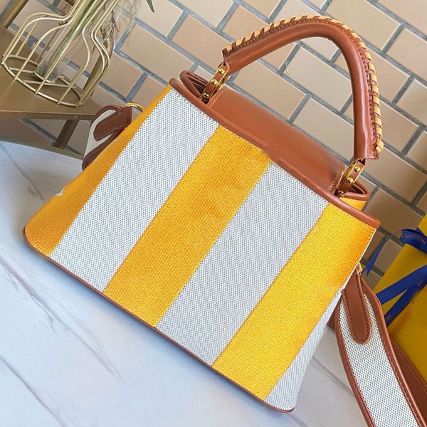 

crossbody bag handbag purse tote canvas embroidered letter patchwork color removable strap knitting hand hardware women bags
