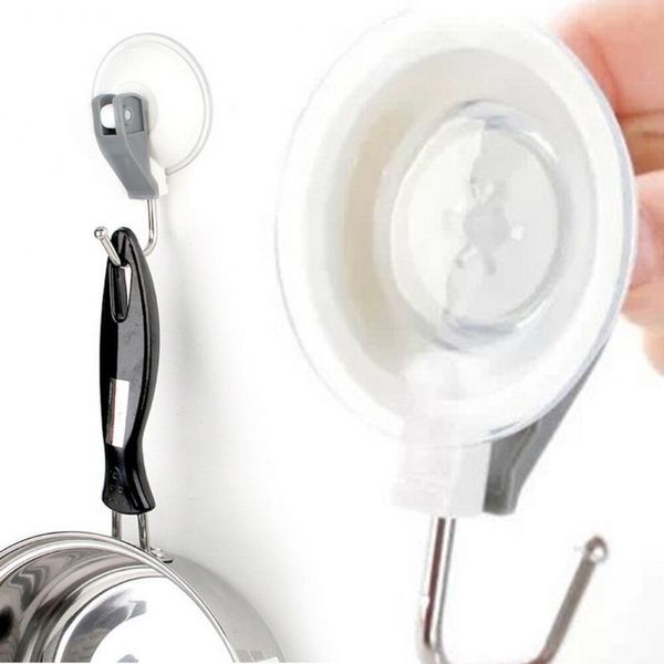 

hooks & rails 1/2/4 pcs vacuum suction cup for home kitchen and bathroom sucker hanger key holder storage hangers adhesive wall hook