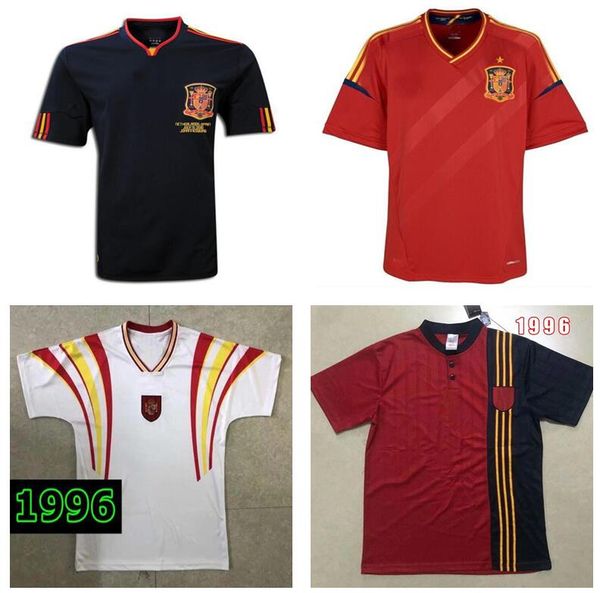 

2002 2008 2012 retro spain ramos soccer jersey 94 96 08 david villa raul torres return football shirt xavi hierro a. iniestamkhv, Black;yellow