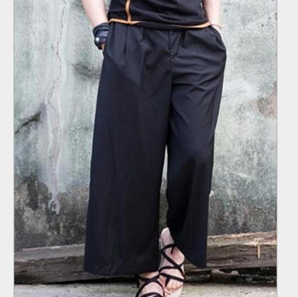 

size men lager clothing korean version of leisure skirt pants / 27-39, Black
