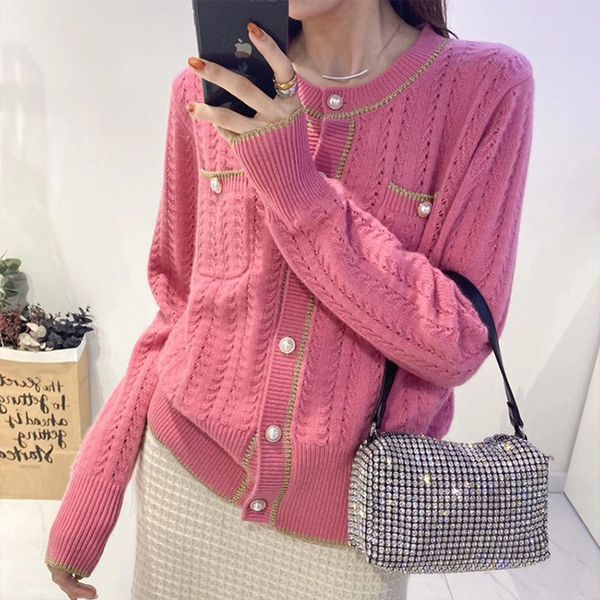 

women's sweaters short sleek coat with long sleeves, blouse round collar, soft casual jacket mesh for spring, autumn 64ei, White;black