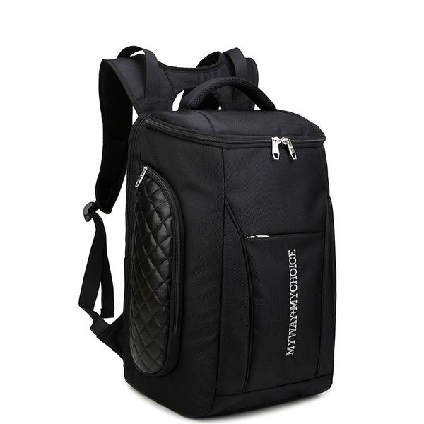 

backpack 2129 men simple casual shoulder bag barrel waterproof lapbackpacks large capacity