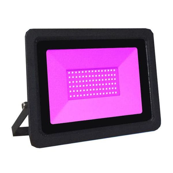 

floodlights 50w 100w led black light blacklight purple flood with plug ip66 waterproof neon glow for party