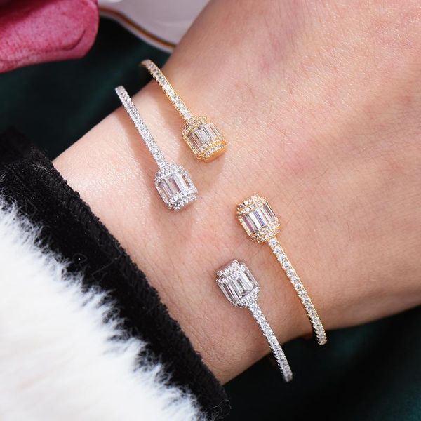 

bangle kellybola trendy gorgeous cute cubic zirconia for noble girl friends lover surprise bridal wedding high quality, Black