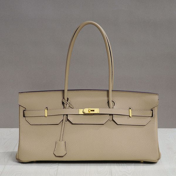 

70% off luxury elephant grey genuine underarm women's layer leather handbag, fashion large bag 1829 9xsl wqqg