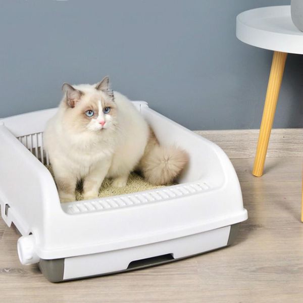 

other cat supplies luxury entry litter box enclosed home garden scoop semi-automatic arenero gato toilet for oo50ms